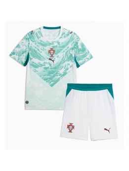Otroški Nogometna dresi replika Portugalska Gostujoči SP 2026 Kratek rokav (+ hlače)